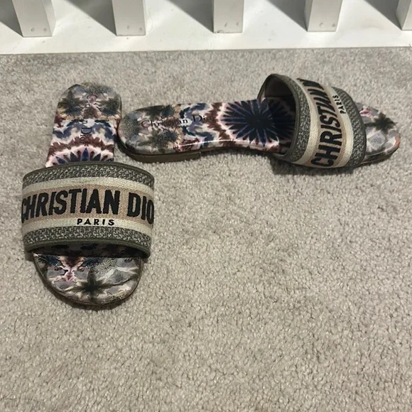 Dior Multicolor Slide Sandals - Picture 2 of 11
